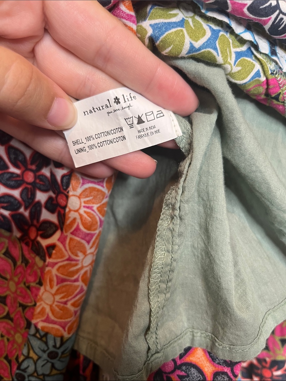 Natural Life Patchwork Maxi Dress Size M Colorful Tiered Boho Hippie Summer - Picture 6 of 7